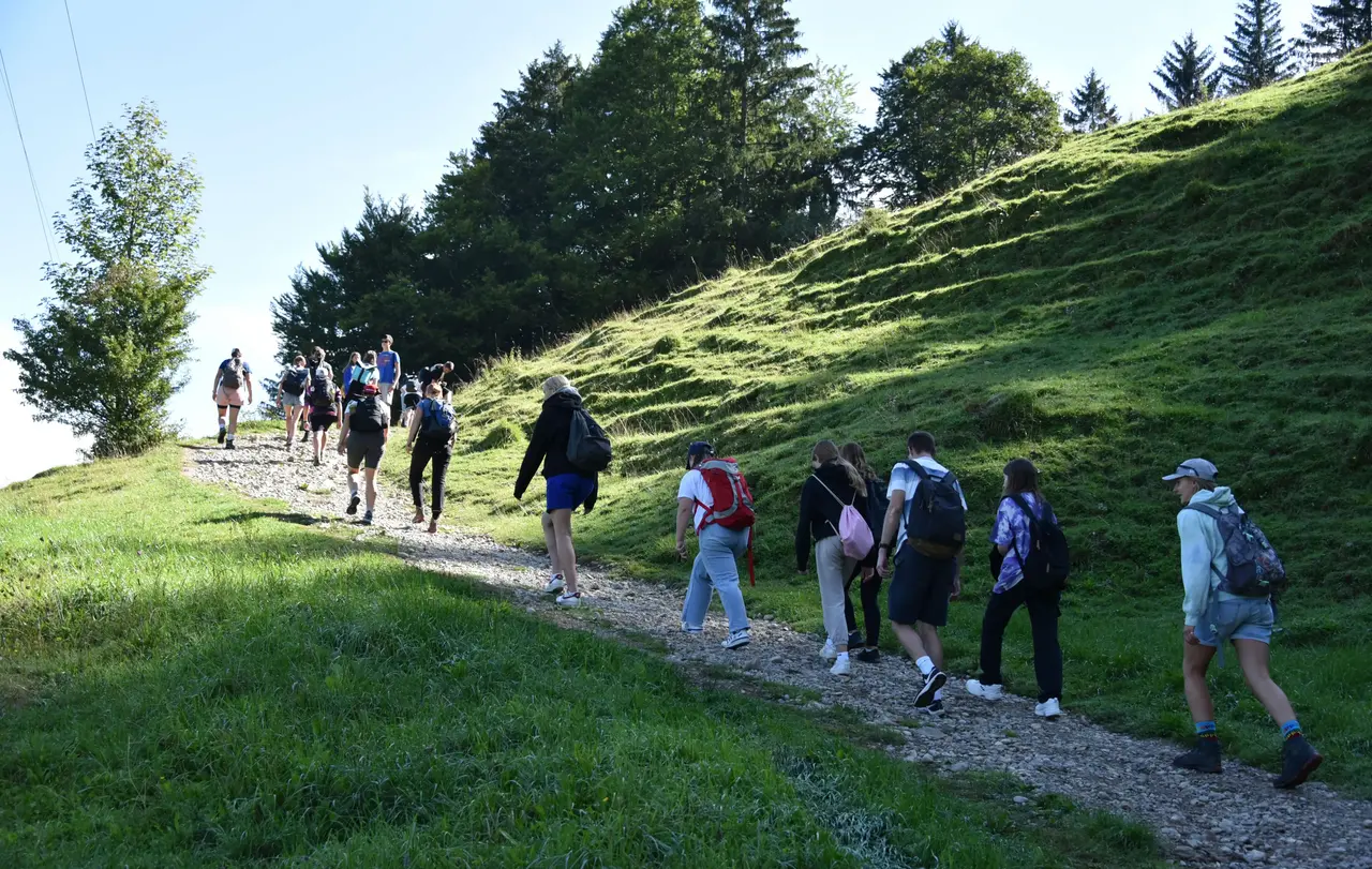 Die Kirchengemeinderätin bei der Jugendfreizeit der Gemeinde im vergangenen Jahr (ganz hinten).
