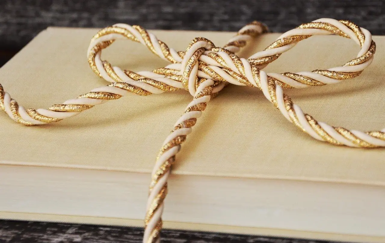 Eine nachhaltige Verpackung kann so aussehen: Wiederverwendbare Schleife genügt.