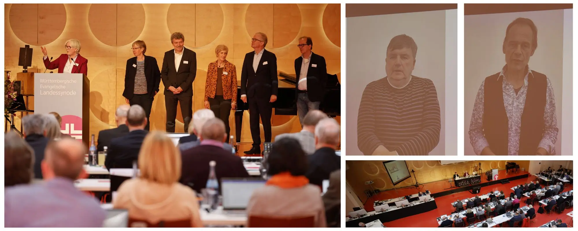 vlnr. Sabine Foth, Prälatin Gabriele Wulz, Prof. Dr. Jörg Kinzig, Irmgard Fischer-Orthweil, Prof. Dr. Dr. Andreas Kruse, Dr. Jürgen Armbruster, Wilhelm Kazmaier, Ralf-Alexander Forkel