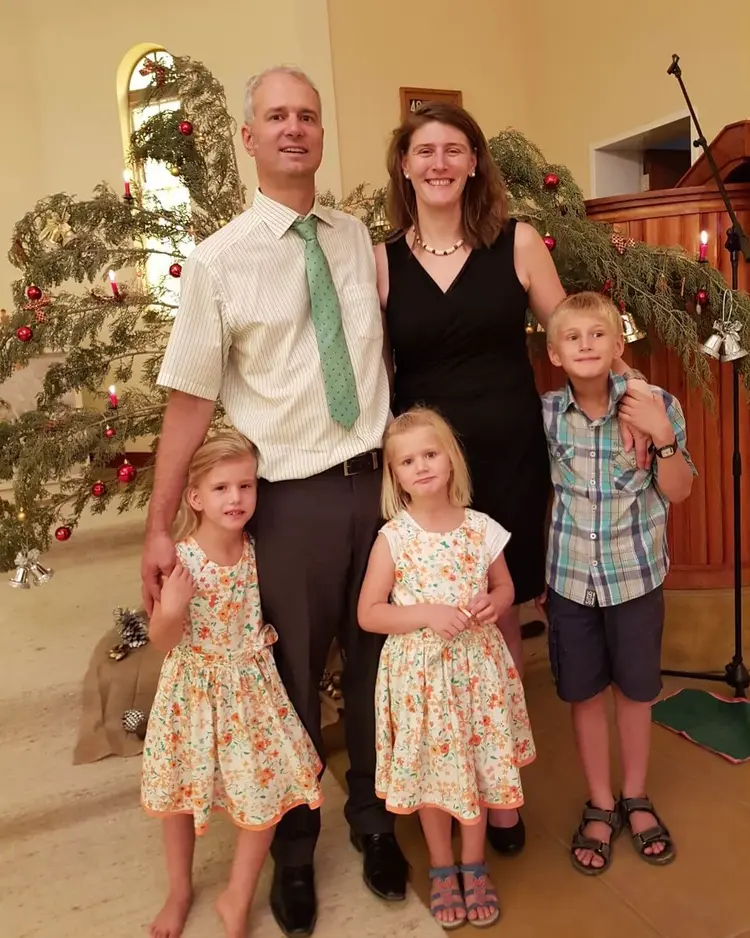 Sven von Eicken mit seiner Familie