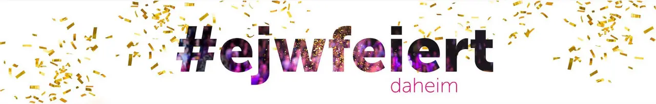 Ein bisschen Glitzer darf auch bei Corona sein - das Jubiläums-Logo des EJW.