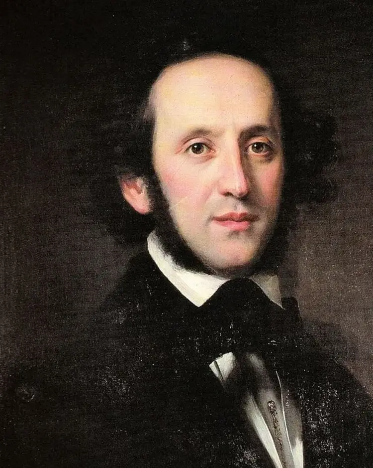 Felix Mendelssohn-Bartholdy, porträtiert 1846 von Eduard Magnus.