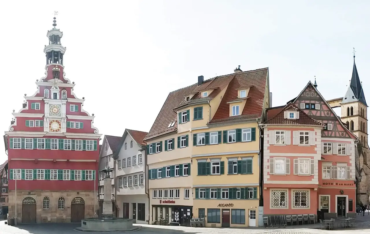 Esslingens historischer Marktplatz.