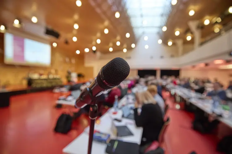 Herbsttagung der Württembergischen evangelischen Landessynode im Hospitalhof.