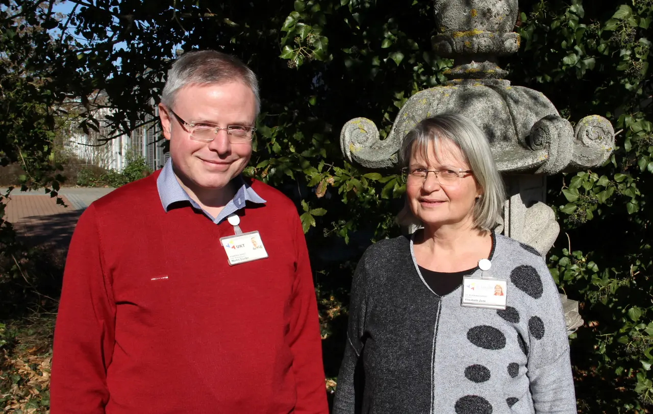 Pastoralreferent Martin Günter und Pfarrerin Elisabeth Zeile von der Klinikseelsorge